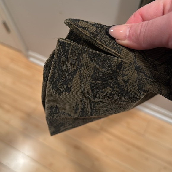 Women’s Olive Tapestry Corduroy Pants Vintage 10 - Picture 4 of 6